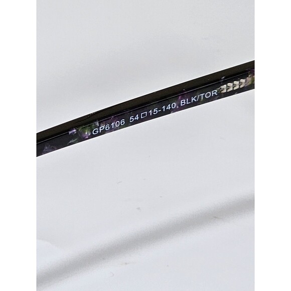 GIANNI PO WOMEN'S EYEGLASSES GP6 106 54-15 140 Blk/ Purple Tort NWT DEMO LENSES - Picture 10 of 16